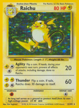 Raichu - Base Set (Holo Rare) [BS-14] Imagen principal del producto