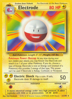Electrode - Base Set (Rare) [BS-21] Imagen principal del producto