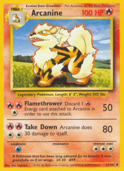 Arcanine - Base Set (Uncommon) [BS-23] Main image