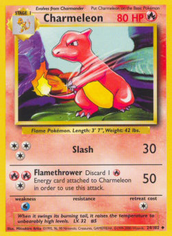 Charmeleon - Base Set (Uncommon) [BS-24] Imagen principal del producto