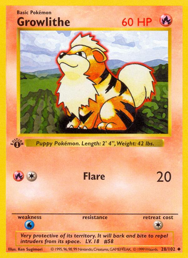 Growlithe - Base Set (Uncommon) [BS-28] Hauptbild