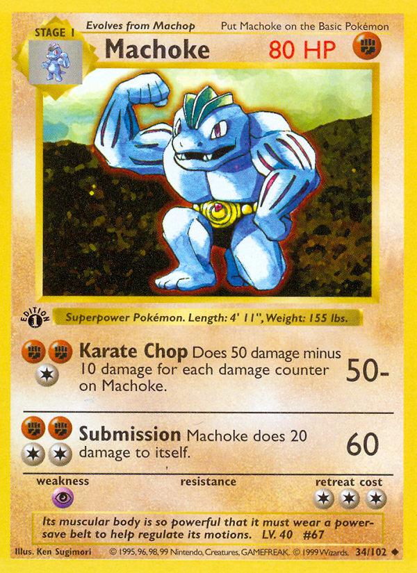Machoke - Base Set (Uncommon) [BS-34] Immagine principale del prodotto