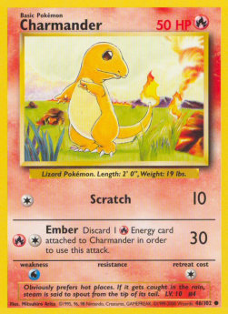 Charmander - Base Set (Common) [BS-46] Imagen principal del producto