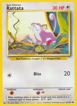 Rattata - Base Set (Common) [BS-61] Immagine principale del prodotto