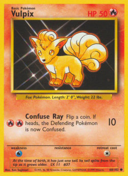 Vulpix - Base Set (Common) [BS-68] Immagine principale del prodotto