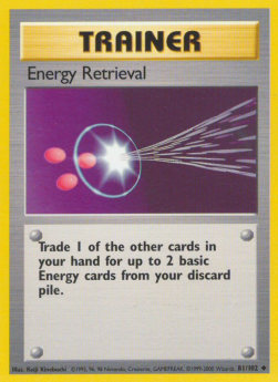 Energy Retrieval - Base Set (Uncommon) [BS-81] Main image