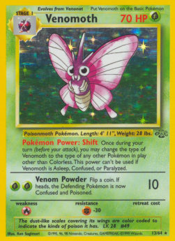 Venomoth - Jungle (Holo Rare) [JU-13] Hover Image