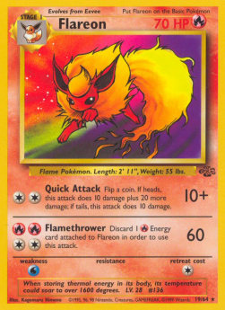 Flareon - Jungle (Rare) [JU-19] Imagen principal del producto