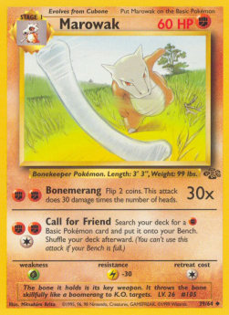 Marowak - Jungle (Uncommon) [JU-39] Hover Image