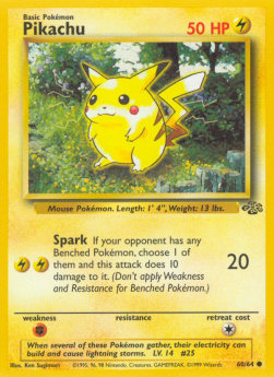 Pikachu - Jungle (Common) [JU-60] Imagen principal del producto