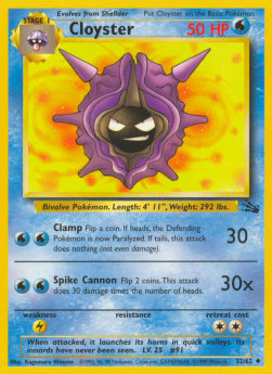 Cloyster - Fossil (Uncommon) [FO-32] Imagen principal del producto