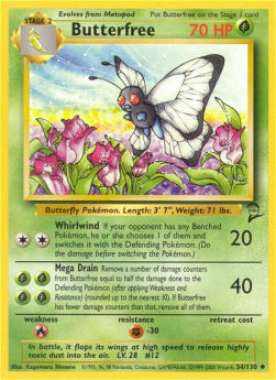 Butterfree - Base Set 2 (Uncommon) [B2-34] Immagine principale del prodotto