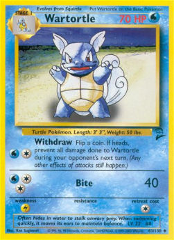 Wartortle - Base Set 2 (Uncommon) [B2-63] Immagine principale del prodotto