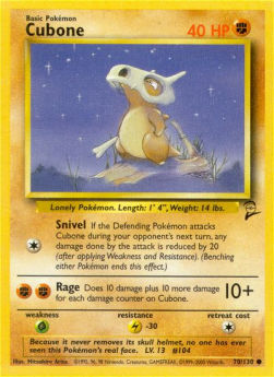 Cubone - Base Set 2 (Common) [B2-70] Immagine principale del prodotto