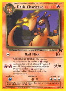 Dark Charizard - Team Rocket (Rare) [TR-21] Imagen principal del producto