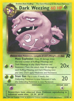 Dark Weezing - Team Rocket (Rare) [TR-31]