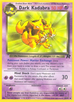 Dark Kadabra - Team Rocket (Uncommon) [TR-39] Hauptbild