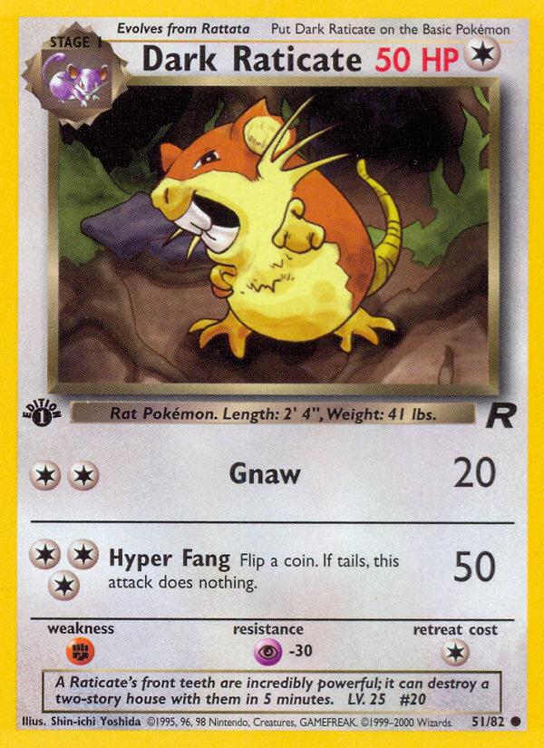 Dark Raticate - Team Rocket (Common) [TR-51] Immagine principale del prodotto