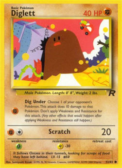 Diglett - Team Rocket (Common) [TR-52] Hauptbild
