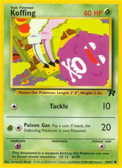 Koffing - Team Rocket (Common) [TR-58] Imagen principal del producto