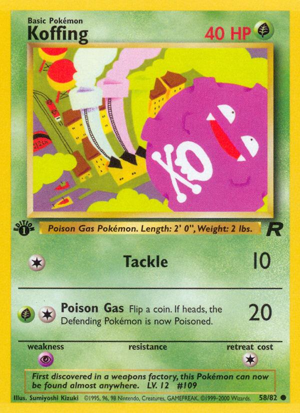 Koffing - Team Rocket (Common) [TR-58] Immagine principale del prodotto