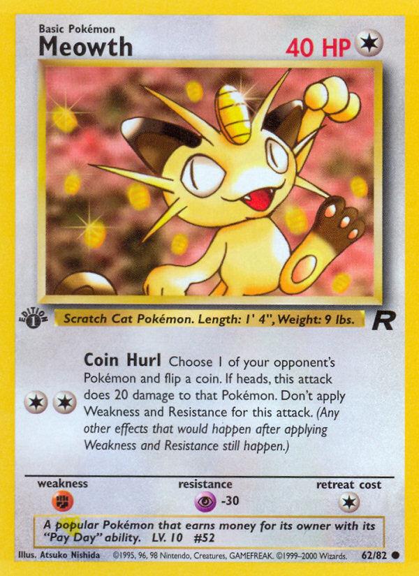 Meowth - Team Rocket (Common) [TR-62] Immagine principale del prodotto