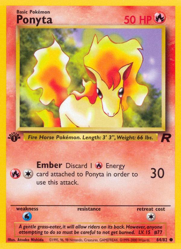 Ponyta - Team Rocket (Common) [TR-64] Immagine principale del prodotto