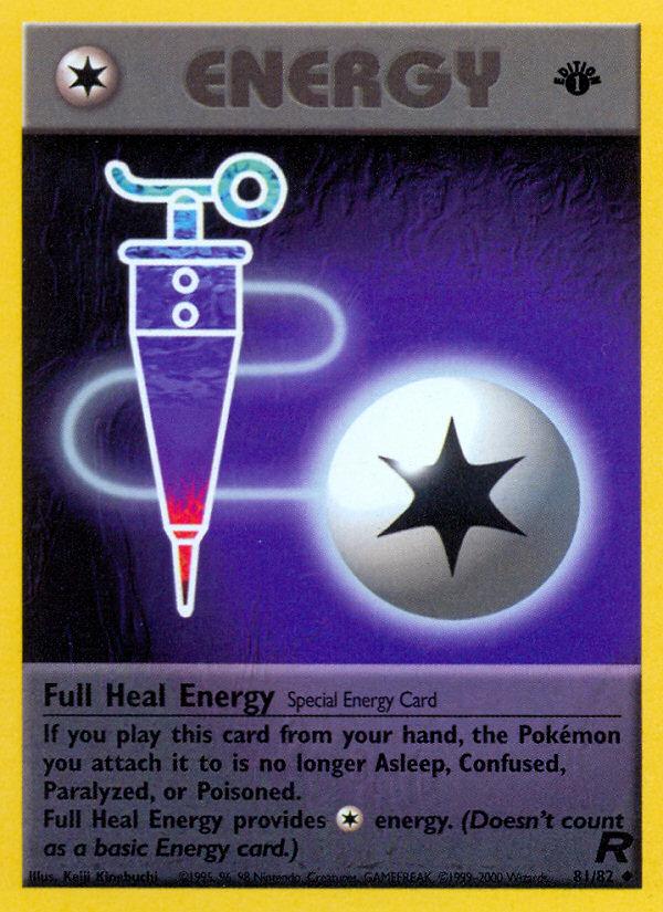 Full Heal Energy - Team Rocket (Uncommon) [TR-81] Immagine principale del prodotto