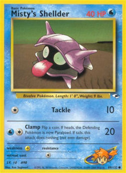 Misty's Shellder - Gym Heroes (Common) [GH-89] Hover Image