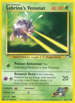Sabrina's Venonat - Gym Heroes (Common) [GH-96] Hover Image