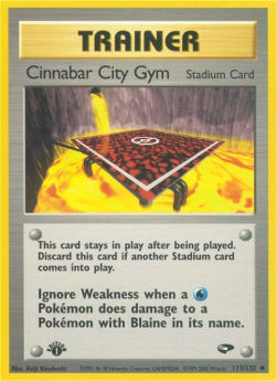 Cinnabar City Gym - Gym Challenge (Uncommon) [GC-113] Hover Image