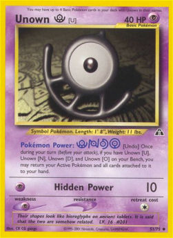 Unown - Neo Discovery (Uncommon) [NDI-51] Immagine principale del prodotto