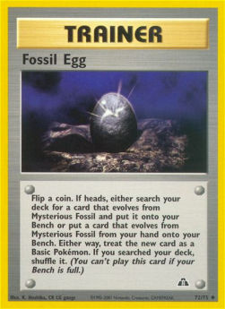 Fossil Egg - Neo Discovery (Uncommon) [NDI-72] Immagine principale del prodotto