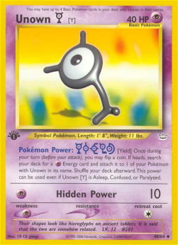 Unown - Neo Revelation (Uncommon) [NR-40] Main image