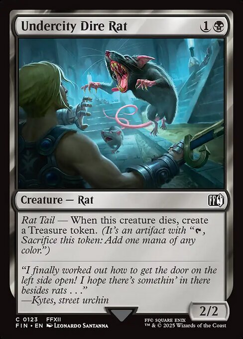 Undercity Dire Rat – Final Fantasy (FIN-123) Magic: The Gathering card | LC-REM-20260804-15543935435084-274788f4-fbf3-4a15-bdc0-f513a2fde30d