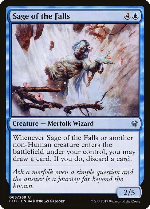 Sage of the Falls – Throne of Eldraine (ELD-63) Magic: The Gathering card