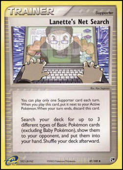 Lanette's Net Search - EX Sandstorm (Uncommon) [SS-87] Hoofdafbeelding