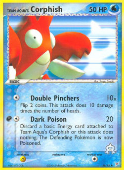 Team Aqua's Corphish (Double Pinchers) - EX Team Magma vs Team Aqua (Uncommon) [MA-26] Image principale du produit