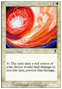 Circle of Protection: Red - Seventh Edition (Common) [7ED-9] Image principale du produit
