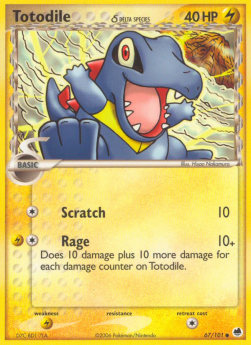 Totodile δ Delta Species - EX Dragon Frontiers (Common) [DF-67] Hauptbild