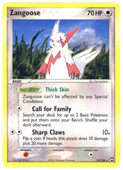 Zangoose - EX Power Keepers (Rare) [PK-25] Hover Image