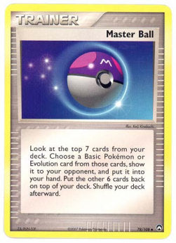 Master Ball - EX Power Keepers (Uncommon) [PK-78] Image principale du produit