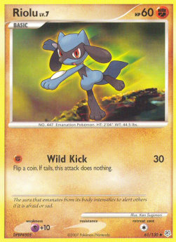Riolu Lv.7 - Diamond & Pearl (Uncommon) [DP-61] Hauptbild