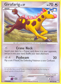 Girafarig Lv.27 - Mysterious Treasures (Uncommon) [MT-49] Hover Image