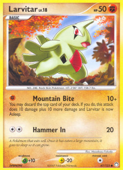 Larvitar Lv.18 - Mysterious Treasures (Common) [MT-87] Immagine principale del prodotto