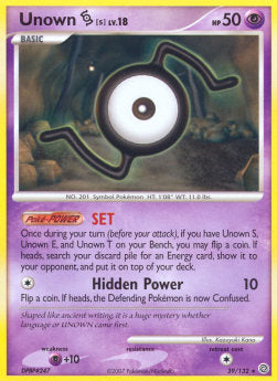 Unown  Lv.18 - Secret Wonders (Rare) [SW-39] Immagine principale del prodotto