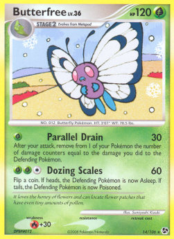 Butterfree Lv.36 - Great Encounters (Rare) [GE-14] Hover Image