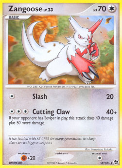 Zangoose Lv.23 - Great Encounters (Uncommon) [GE-59] Main image