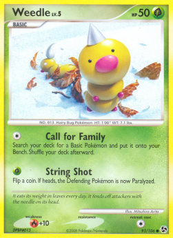 Weedle Lv.5 - Great Encounters (Common) [GE-93] Immagine principale del prodotto