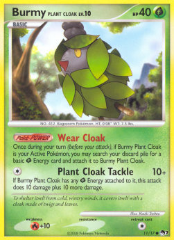 Burmy Plant Cloak Lv.10 - POP Series 7 (Common) [POP7-11] Immagine principale del prodotto
